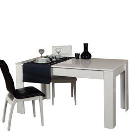 Hanah Home Mesa de Comedor Extensible Bois - Shiny White